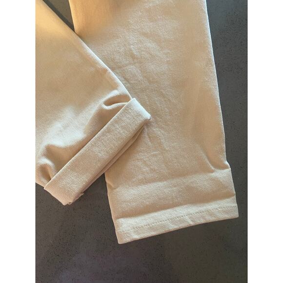 ARJE 100% Cotton Pull On Pants in Cream size 8 Made in Italy - Picture 3 of 6